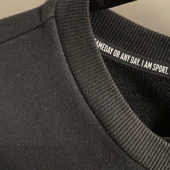 Adidas Men’s Cotton Crew Neck Sweater, Black, Size XXL, Adidas White Logo - Picture 7 of 11